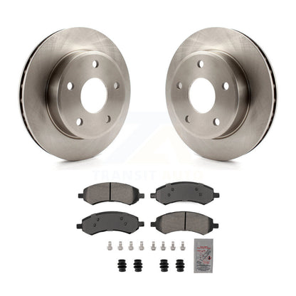 Brake Rotor & Semi-Metallic Pad Front Kit For Dakota Dodge Ram Mitsubishi Raider