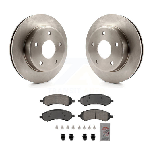 Brake Rotor & Semi-Metallic Pad Front Kit For Dakota Dodge Ram Mitsubishi Raider