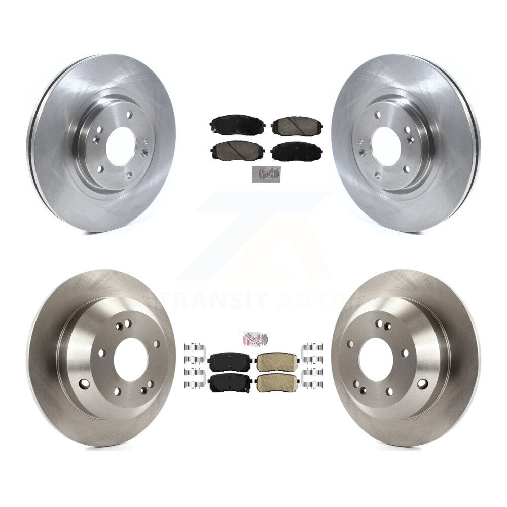 Ceramic Pads And Disc Brake Rotors Front Rear Kit For 2020-2021 Kia Sedona