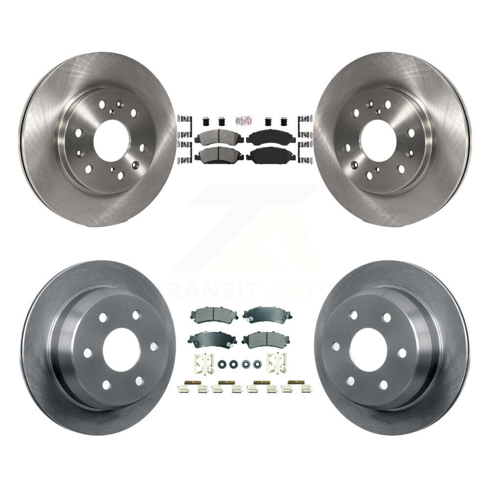 Semi-Metallic Pad & Brake Rotors Front Rear Kit For Chevrolet Silverado 1500 GMC