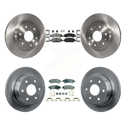 Semi-Metallic Pad & Brake Rotors Front Rear Kit For Chevrolet Silverado 1500 GMC
