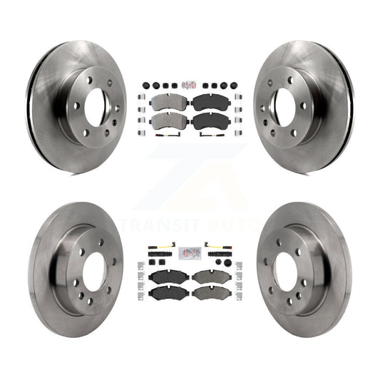 Semi-Metallic Pad And Brake Rotor Front Rear Kit For Mercedes-Benz Sprinter 2500