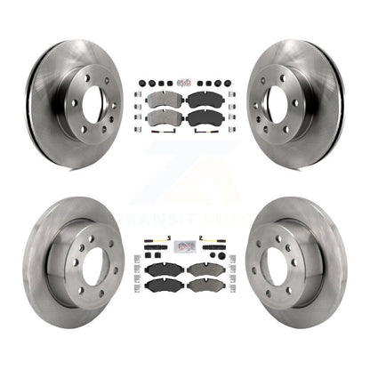 Semi-Metallic Pad And Brake Rotor Front Rear Kit For Mercedes-Benz Sprinter 2500