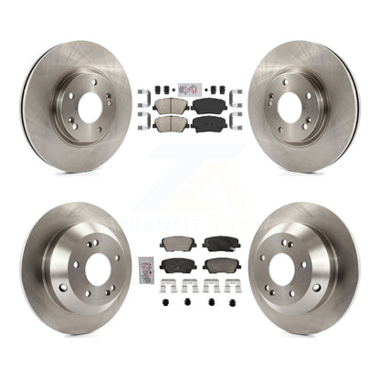 Ceramic Pad And Disc Brake Rotor Front Rear Kit For Hyundai Santa Fe Kia Sorento