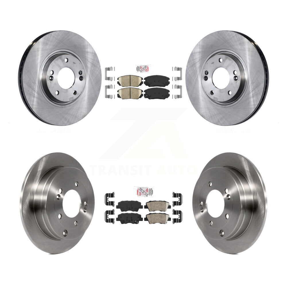 Ceramic Pad & Disc Brake Rotor Front Rear Kit For 2010 Hyundai Azera To 07 06 09