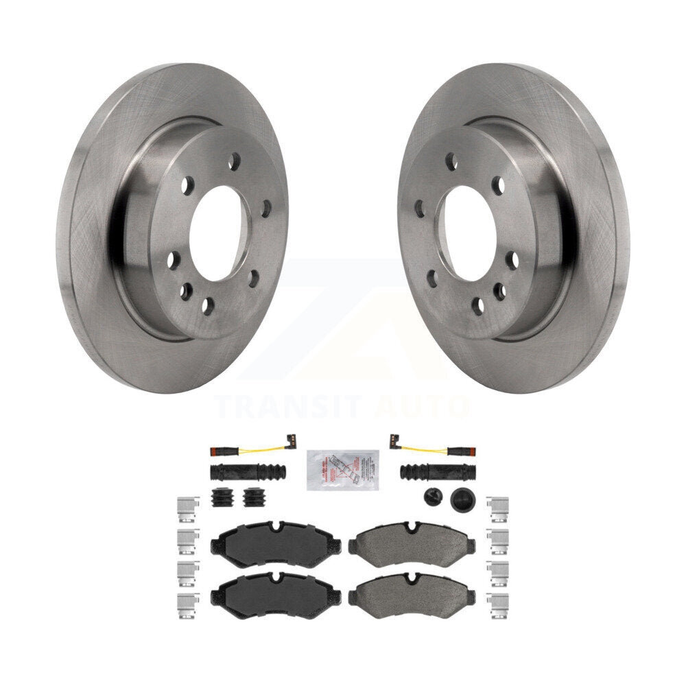Brake Rotor Semi-Metallic Pad Rear Kit For Mercedes-Benz Sprinter 2500 3500 4500
