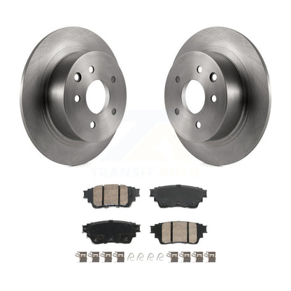 Brake Rotor Ceramic Pad Rear Kit For Nissan Altima AWD With Manual Parking