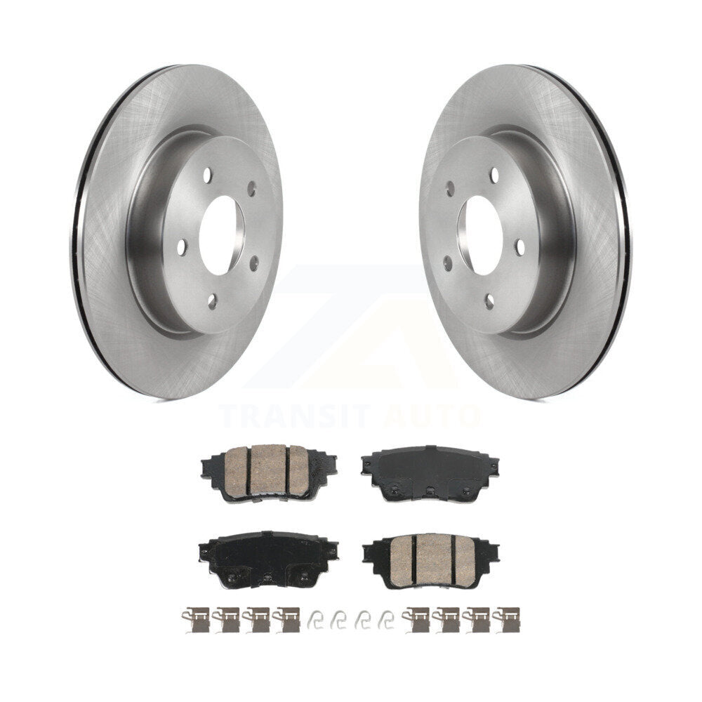 Disc Brake Rotors And Ceramic Pads Rear Kit For Nissan Rogue