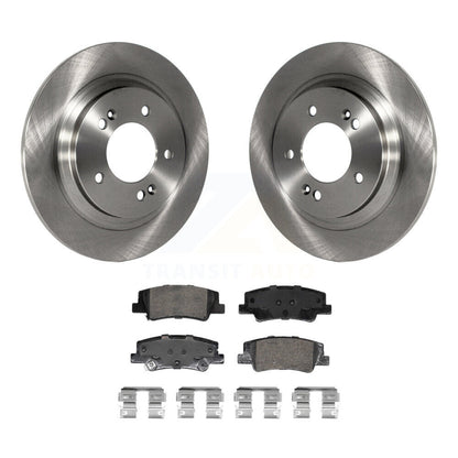 Disc Brake Rotors And Ceramic Pads Rear Kit For Hyundai Sonata Kia Niro EV K5