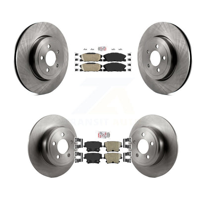 Ceramic Pad & Brake Rotor Front Rear Kit For Dodge Charger Pursuit with RWD 3.6L