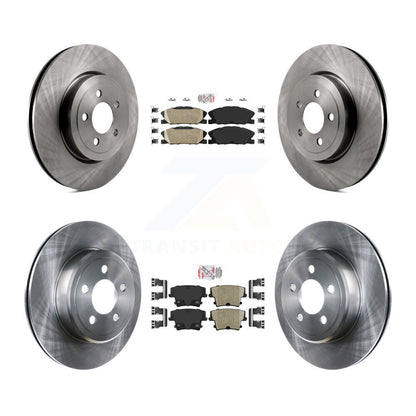 Ceramic Pad & Brake Rotor Front Rear Kit For Dodge Charger Pursuit with RWD 5.7L