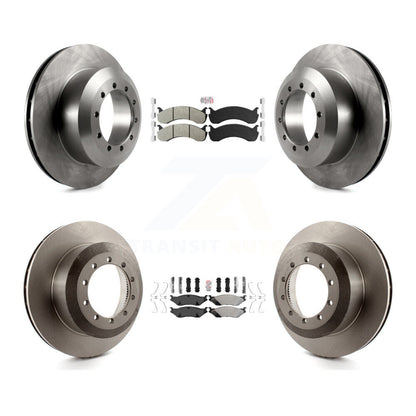 Semi-Metallic Pad And Brake Rotor Front Rear Kit For Ford F-53 Motorhome Chassis