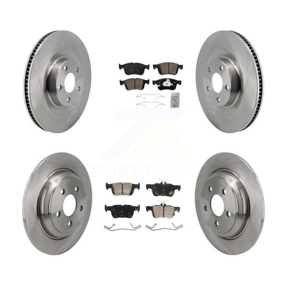 Ceramic Pads And Disc Brake Rotors Front Rear Kit For 2022-2023 Ford Maverick