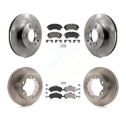 Semi-Metallic Pad And Brake Rotor Front Rear Kit For Sprinter 3500 Mercedes-Benz