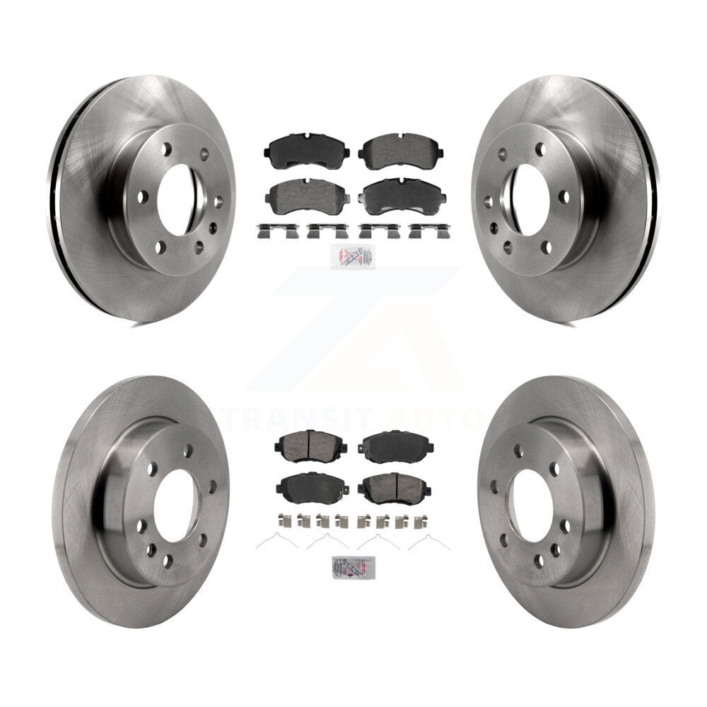 Semi-Metallic Pad And Brake Rotor Front Rear Kit For Mercedes-Benz Sprinter 2500