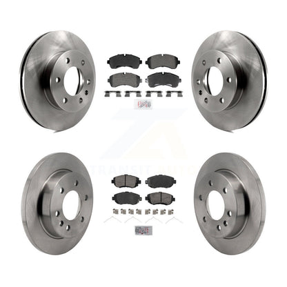Semi-Metallic Pad And Brake Rotor Front Rear Kit For Mercedes-Benz Sprinter 2500
