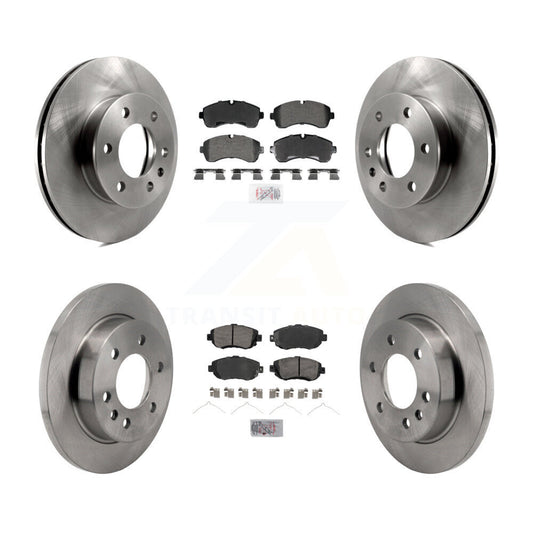 Semi-Metallic Pad And Brake Rotor Front Rear Kit For Mercedes-Benz Sprinter 2500