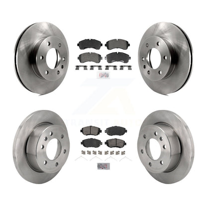 Semi-Metallic Pad And Brake Rotor Front Rear Kit For Mercedes-Benz Sprinter 2500
