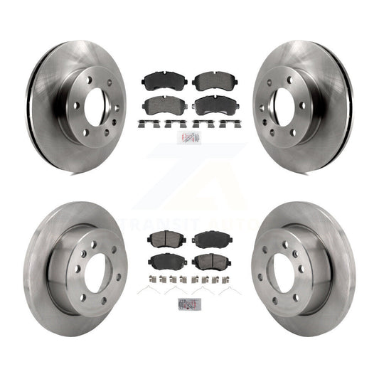 Semi-Metallic Pad And Brake Rotor Front Rear Kit For Mercedes-Benz Sprinter 2500