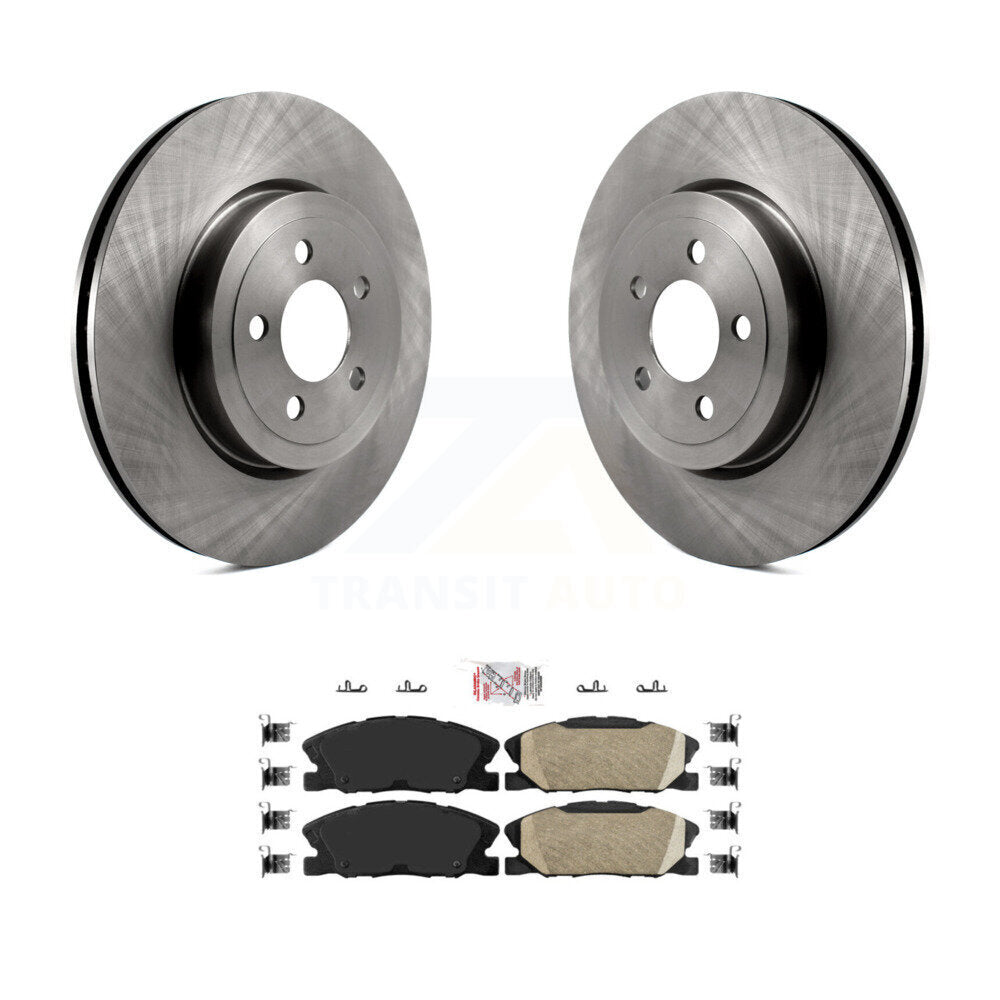 Disc Brake Rotors And Ceramic Pads Front Kit For Dodge Charger