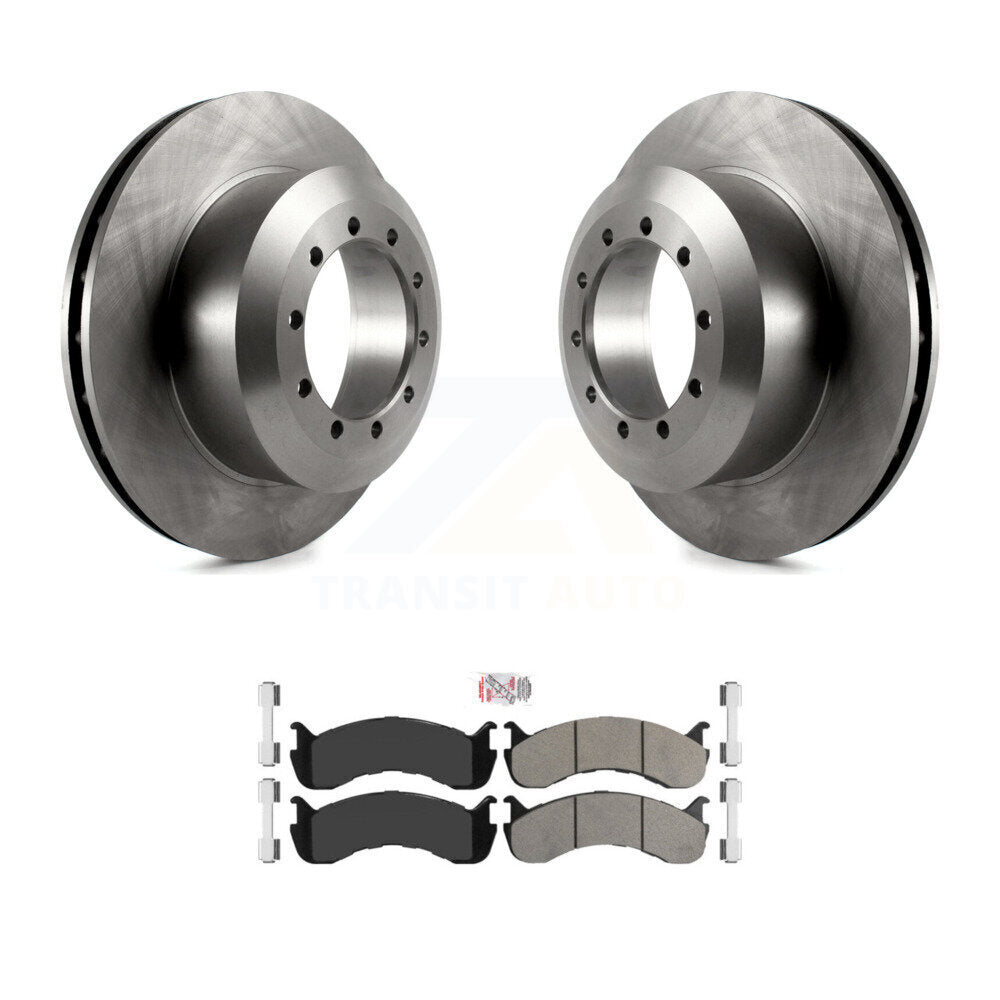 Disc Brake Rotors And Semi-Metallic Pad Rear Kit For Ford F-53 Motorhome Chassis