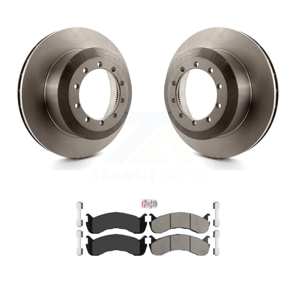 Disc Brake Rotors And Semi-Metallic Pad Rear Kit For Ford F-53 Motorhome Chassis