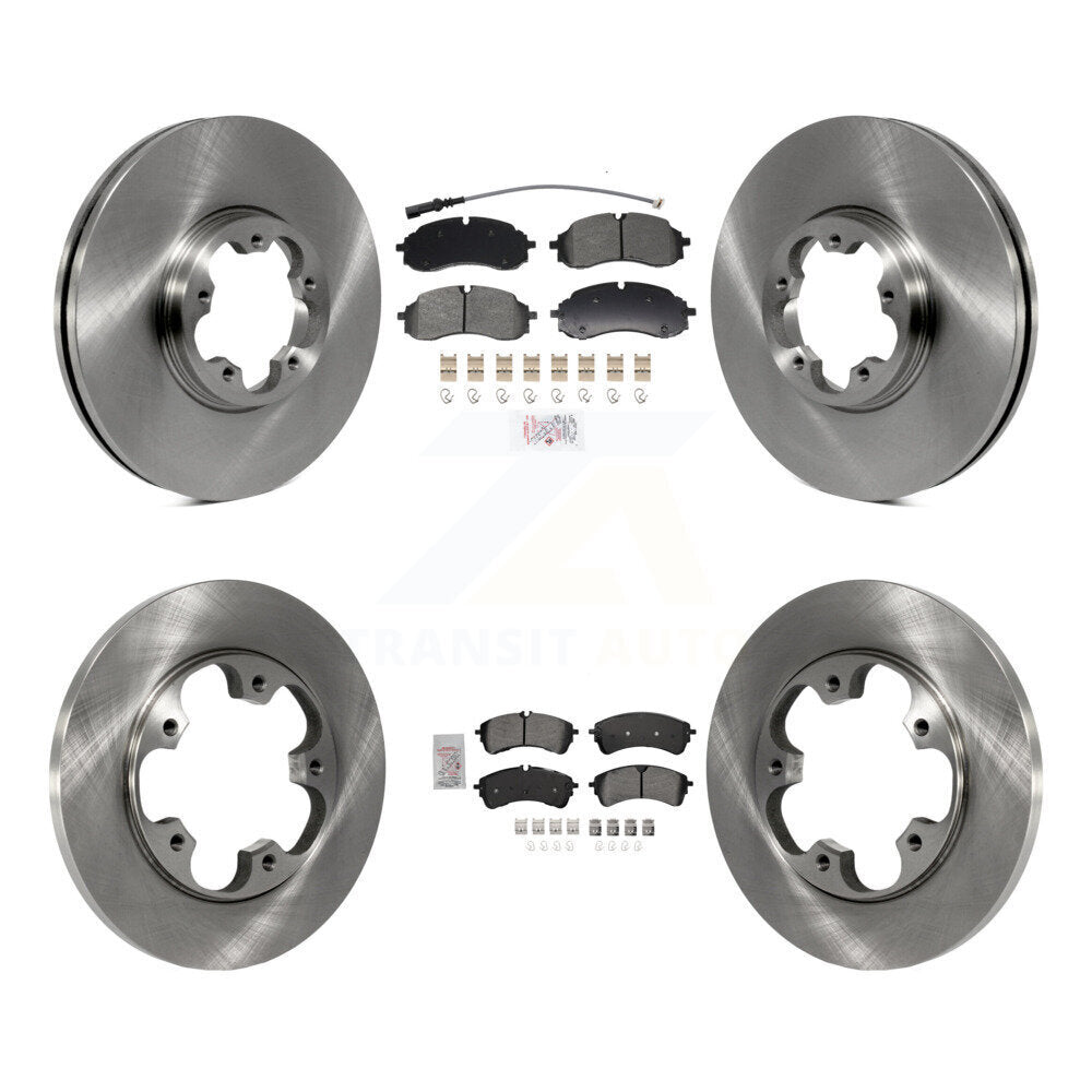 Semi-Metallic Pad & Brake Rotors Front Rear Kit For Ford Transit-250 Transit-350
