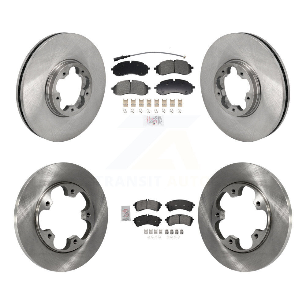 Semi-Metallic Pad & Brake Rotors Front Rear Kit For Ford Transit-250 Transit-350