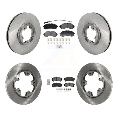 Semi-Metallic Pad & Brake Rotors Front Rear Kit For Ford Transit-250 Transit-350
