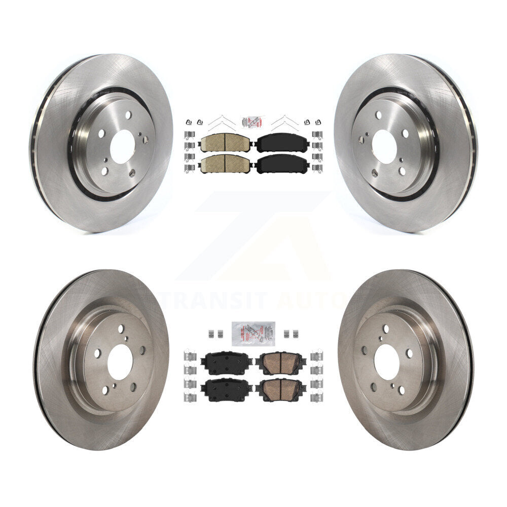 Ceramic Pad And Disc Brake Rotor Front Rear Kit For 2022-2023 Lexus NX350h NX350