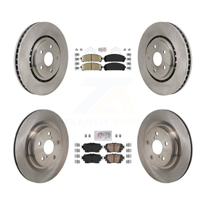 Ceramic Pad & Disc Brake Rotor Front Rear Kit For Toyota Sienna RAV4 Prime Lexus