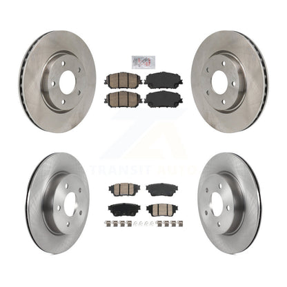 Ceramic Pads And Disc Brake Rotors Front Rear Kit For Nissan Rogue