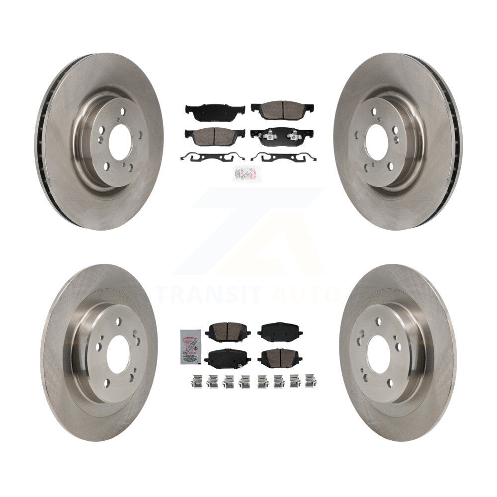 Ceramic Pads And Disc Brake Rotors Front Rear Kit For 2022-2023 Acura MDX 3.5L