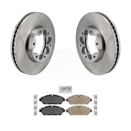 Brake Rotor And Semi-Metallic Pad Front Kit For Ford Transit-250 Transit-350 AWD