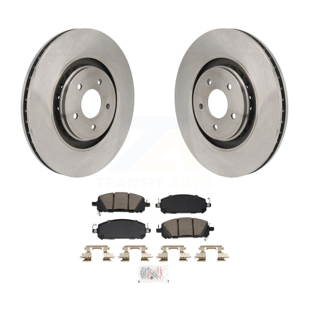 Brake Rotor And Ceramic Pad Front Kit For Mitsubishi Outlander Nissan Pathfinder