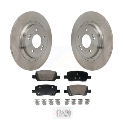 Brake Rotor And Ceramic Pad Rear Kit For Hyundai Santa Fe Kia Sorento GAS engine