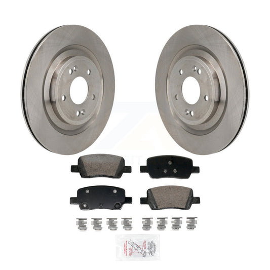 Disc Brake Rotors And Ceramic Pads Rear Kit For Hyundai Santa Fe Kia Sorento