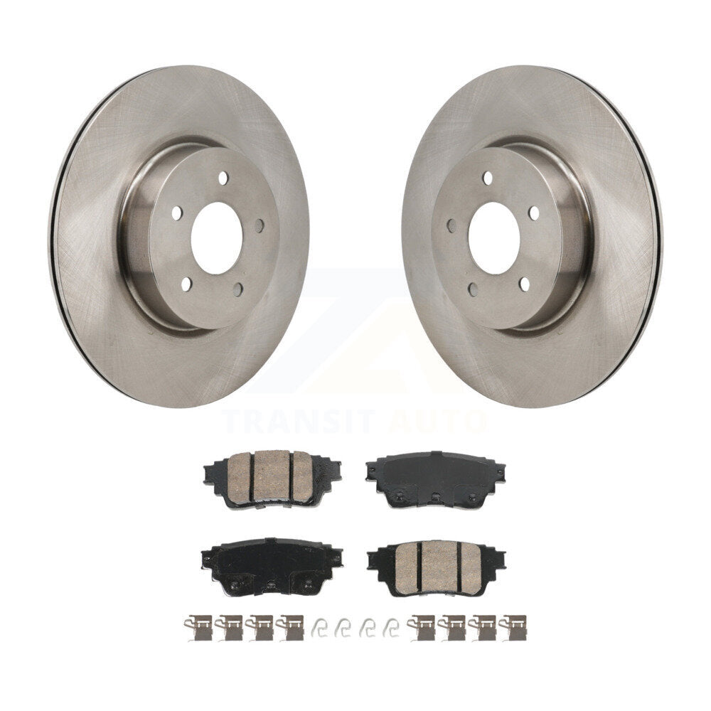 Brake Rotor Ceramic Pad Rear Kit For Mitsubishi Outlander Nissan Pathfinder QX60