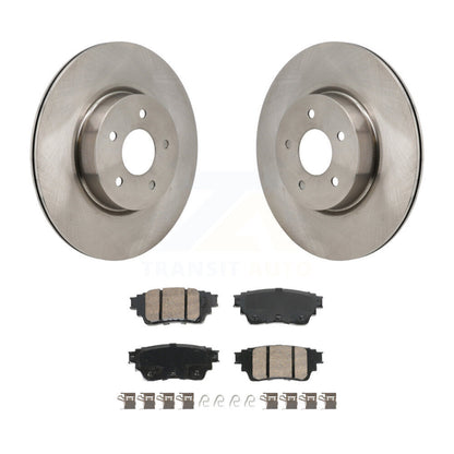 Brake Rotor Ceramic Pad Rear Kit For Mitsubishi Outlander Nissan Pathfinder QX60
