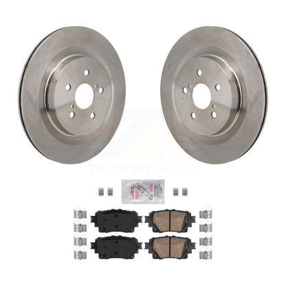 Disc Brake Rotors And Ceramic Pads Rear Kit For 2020-2023 Toyota Highlander
