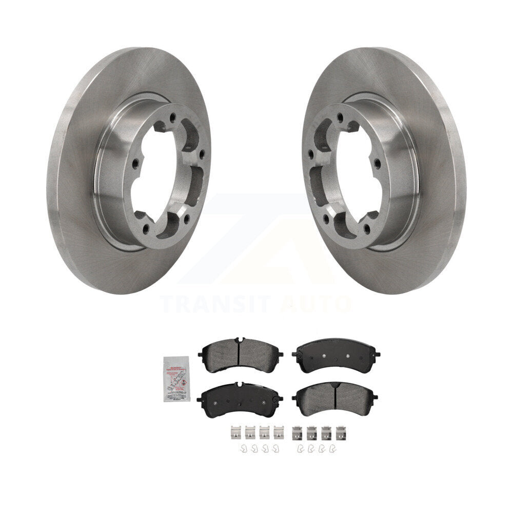 Disc Brake Rotors And Semi-Metallic Pads Rear Kit For Ford E-Transit