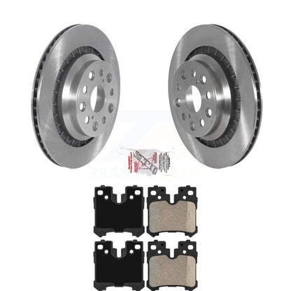 Disc Brake Rotors And Ceramic Pads Rear Kit For Lexus LS460 LS600h