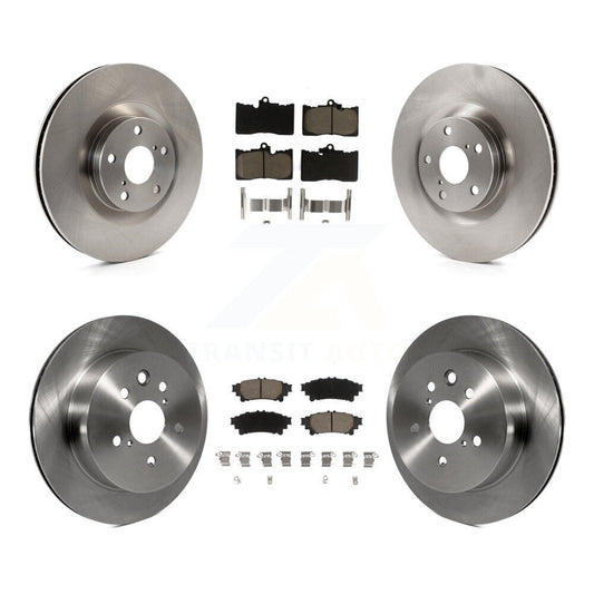 Brake Rotor & Ceramic Pad Front Rear Kit (6Pc) For 14-15 Lexus IS350 C F Sport