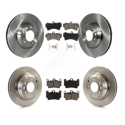 Disc Brake Rotors And Ceramic Pads Front Rear Kit (6Pc) For Audi Q7