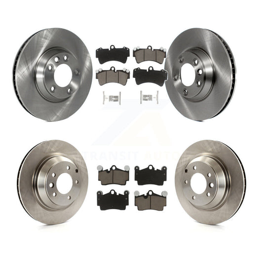 Disc Brake Rotors And Ceramic Pads Front Rear Kit (6Pc) For Audi Q7