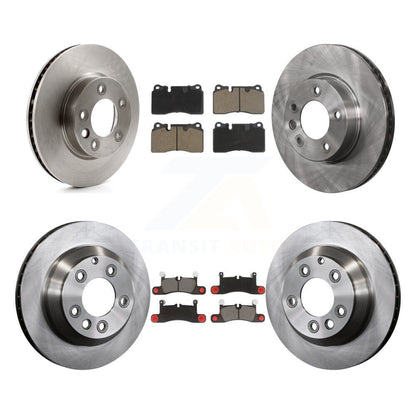 Disc Brake Rotors And Ceramic Pads Front Rear Kit (6Pc) For Volkswagen Touareg