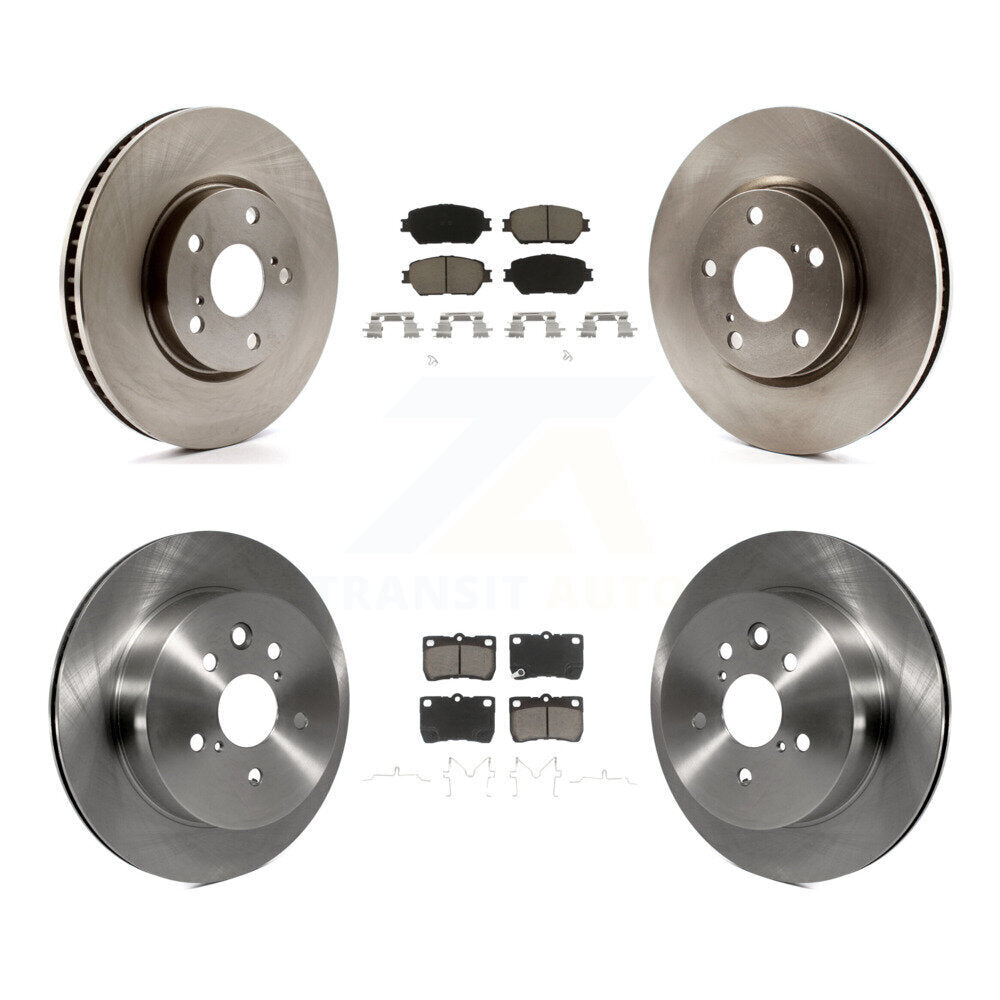 Disc Brake Rotors And Ceramic Pads Front Rear Kit (6Pc) For Lexus IS250 GS300