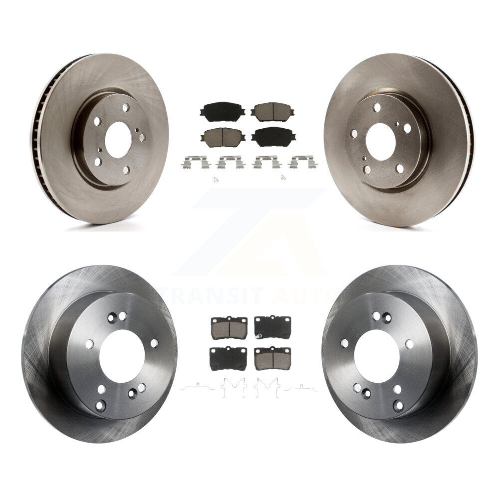 Disc Brake Rotors And Ceramic Pads Front Rear Kit (6Pc) For Lexus IS250
