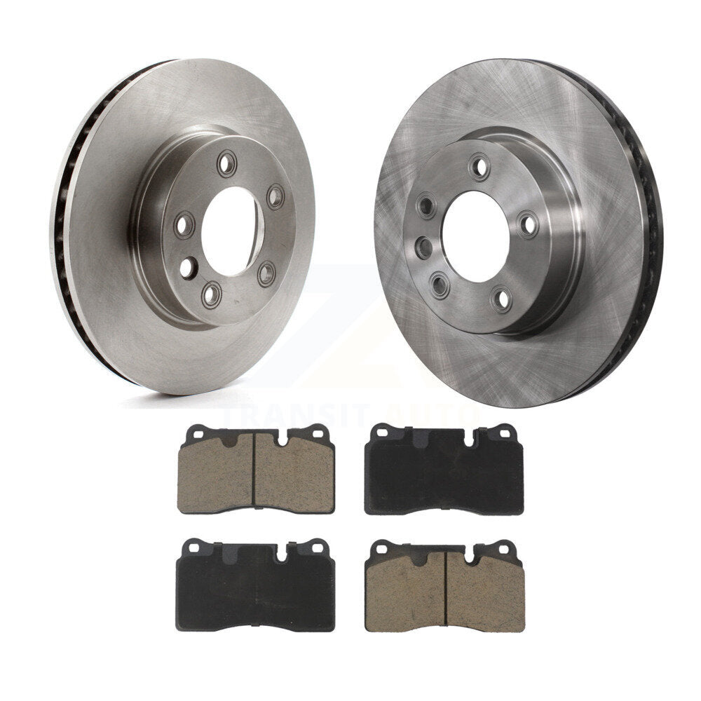Disc Brake Rotors And Ceramic Pads Front Kit For Volkswagen Touareg