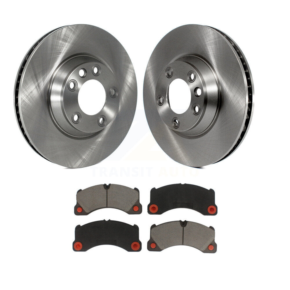 Disc Brake Rotors And Ceramic Pads Front Kit For Porsche Cayenne